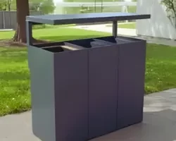 lixeira reciclável jardim